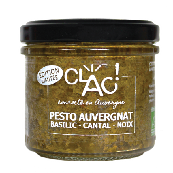 Pesto auvergnat basilic noix cantal bio - 1