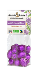 Pré-commandes Pâques - Petits œufs bio lactés croustillants enrobés de chocolat au lait - 1