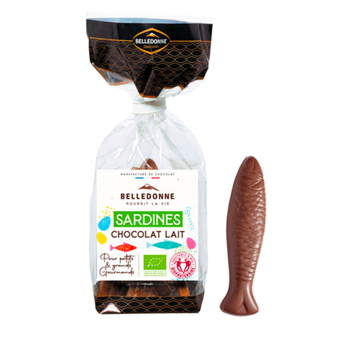 Pré-commandes Pâques - Sardines chocolat au lait bio - 1