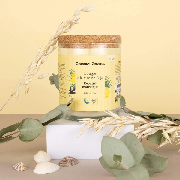 Pré-commandes été - Bougie répulsive anti-moustique à la cire de soja - 1