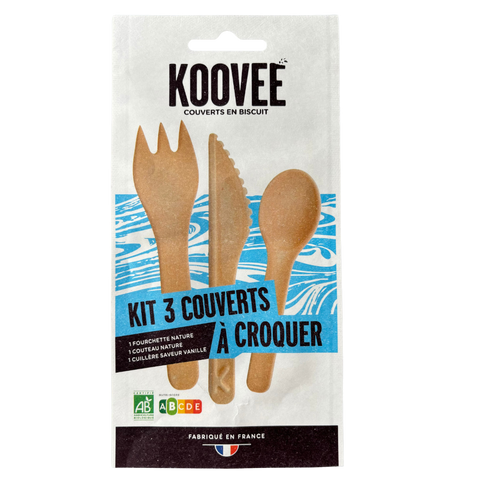 Pré-commandes été - Lot de 3 couverts à croquer bio nature et vanille (prêt à vendre) - 2