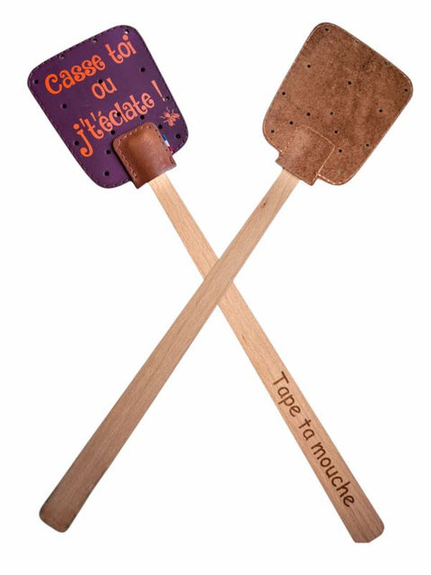 Pré-commandes été - Tapette à mouche slogan « casse toi ou j't'éclate » - 1