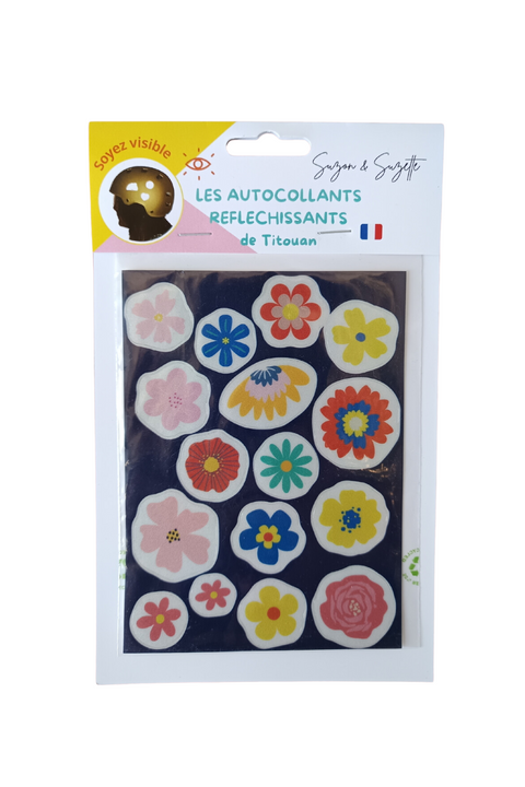 Pré-commandes noël Autocollants réfléchissants flowers - 1