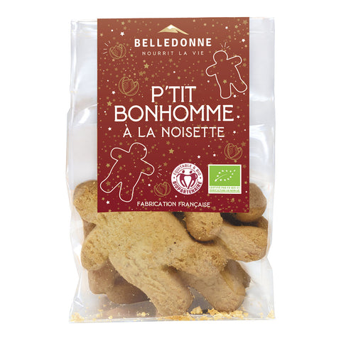 Pré-commandes noël Biscuits p'tit bonhomme noisette bio - 1