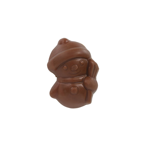 Pré-commandes noël Bonbon bonhomme de neige cœur lacté - chocolat au lait bio - 1