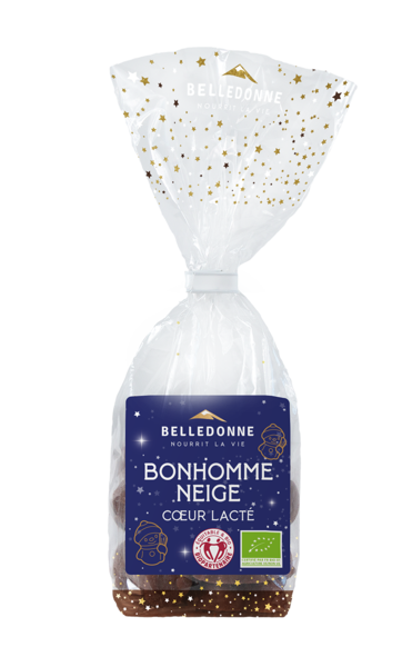 Pré-commandes noël Bonhomme de neige coeur lacté bio - 1
