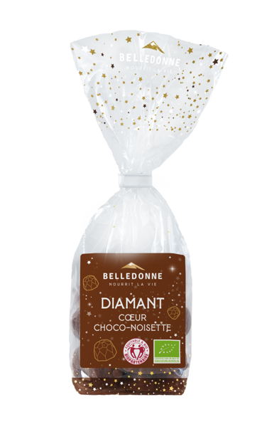 Pré-commandes noël Diamants coeur choco noisette bio - 1