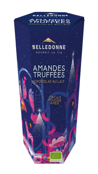 Pré-commandes noël Grain de saveur  tube amandes choc lait truffée bio - 1