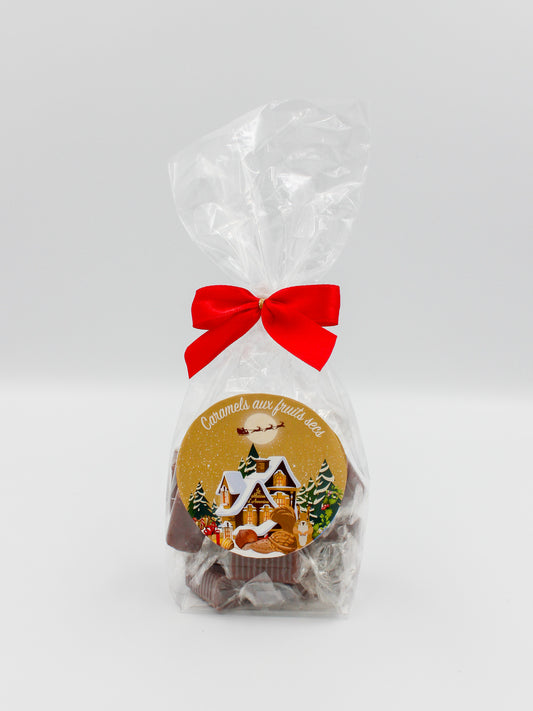 Pré-commandes noël Sachet caramel fruits secs bio - 1