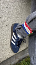 Pré-commandes noël Serre pantalon bleu blanc rouge - 1