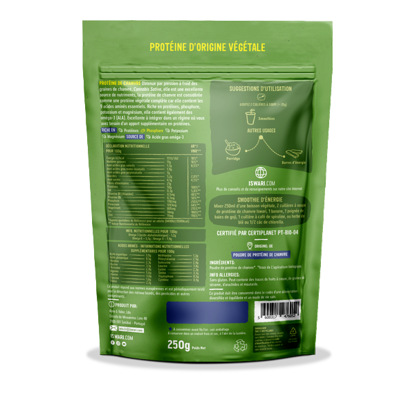 Protéine de chanvre bio - 2