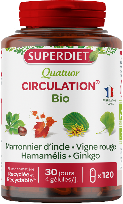 Quatuor circulation bio (marronnier d'inde, vigne rouge, hamamélis, ginkgo) - 1