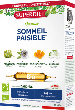 Quatuor sommeil bio (angélique, passiflore, eschscholtzia, aubépine) - 1