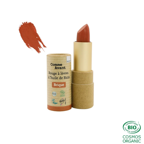 Comme Avant -- Rouge à lèvres à l'huile de ricin (brique) - 4 g