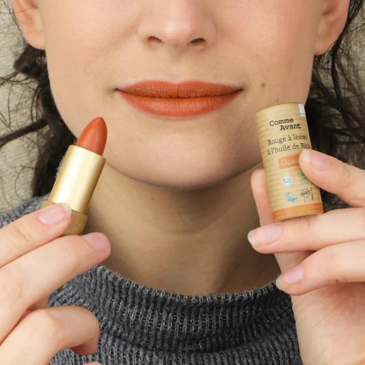 Comme Avant -- Rouge à lèvres à l'huile de ricin (orange ambré) - 4 g