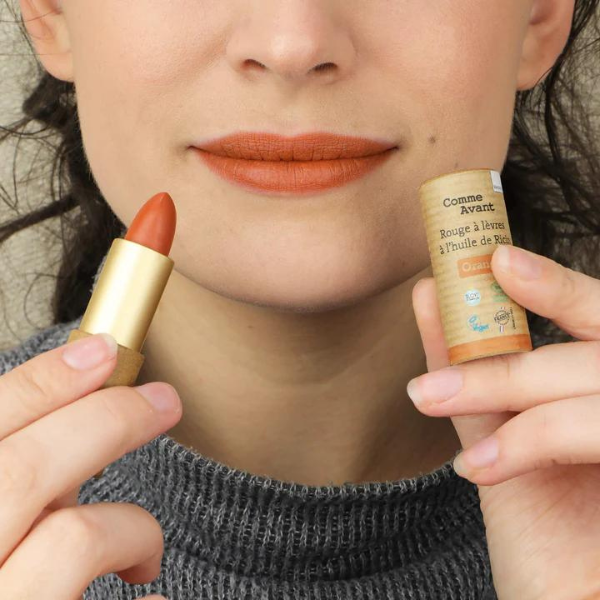 Comme Avant -- Rouge à lèvres à l'huile de ricin (orange ambré) - 4 g