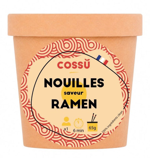 Cossu -- cups de nouilles ramen bio - 65 g x 6