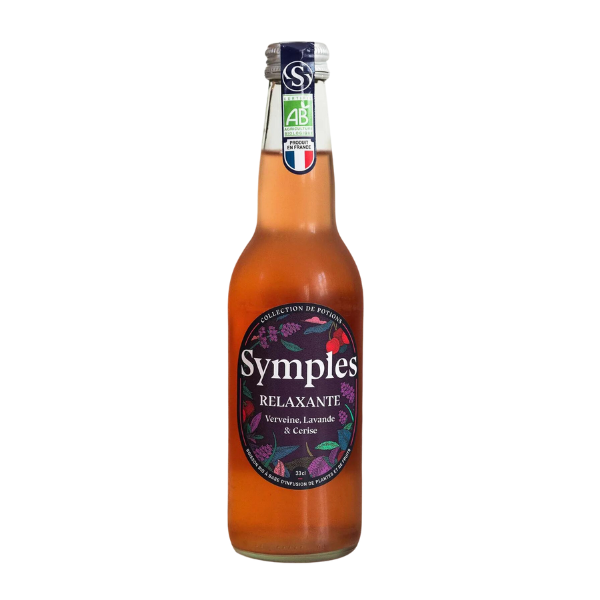 Symples -- Infusion pétillante relaxante bio - 33 cl x 12