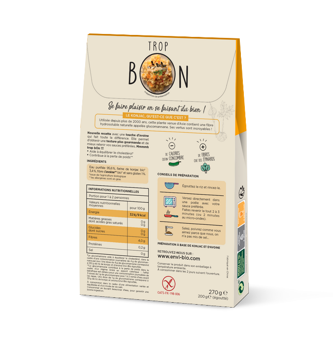 Riz de konjac bio - 2