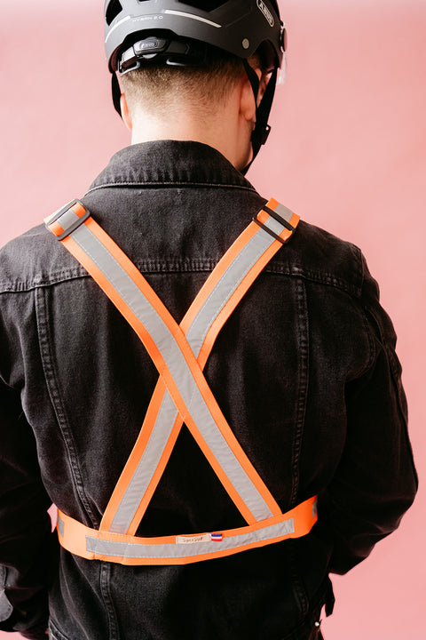 Suzon Suzette -- Harnais de visibilité orange fluo Taille unique