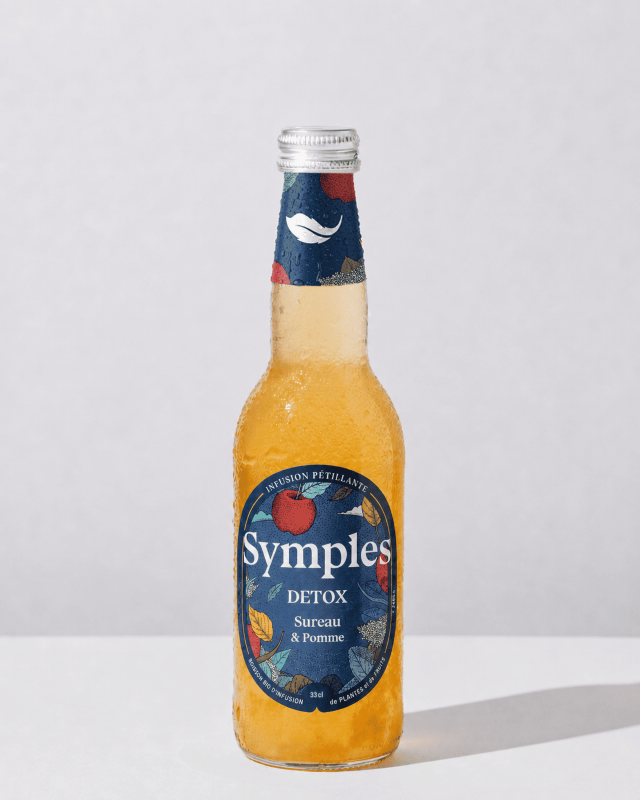 Symples -- Infusion pétillante détoxifiante bio - 33 cl x 12