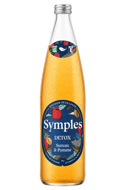 Symples -- Infusion pétillante détoxifiante bio - 75 cl x 6
