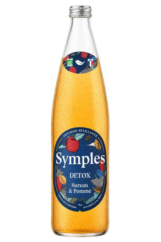 Symples -- Infusion pétillante détoxifiante bio - 75 cl x 6