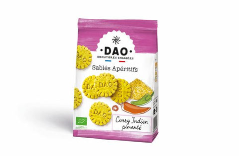 Sablés apéritifs bio curry indien pimenté - 1