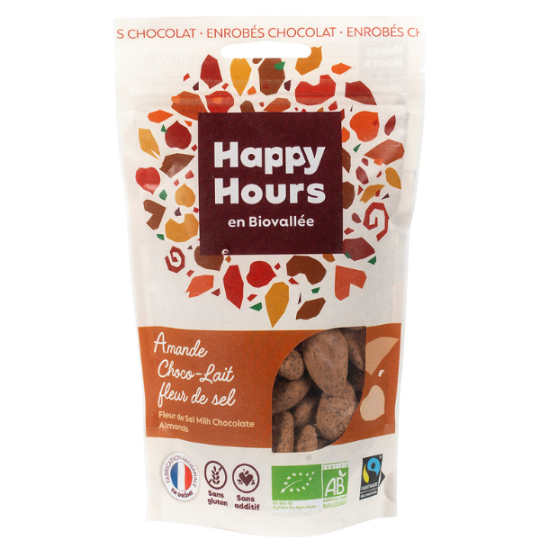 Sachet amande chocolait au lait fleur de sel bio - 1