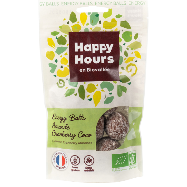 Sachet energy balls amande cranberry coco bio - 1