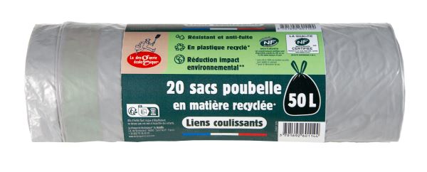 Sacs poubelle coulissants 50 l (prêt à vendre) - 1
