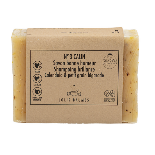 Jolis Baumes -- Savon bonne humeur & shampoing brillance (n°3 calin) - 100 g