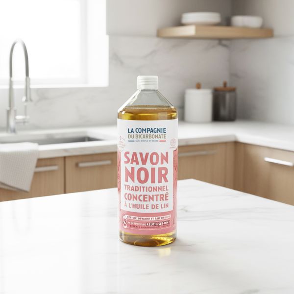 Savon noir liquide à l'huile de lin  - 2