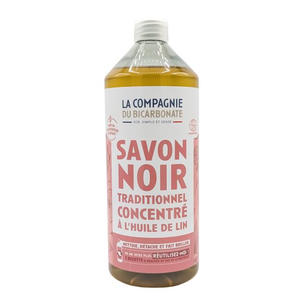 Savon noir liquide à l'huile de lin  - 1