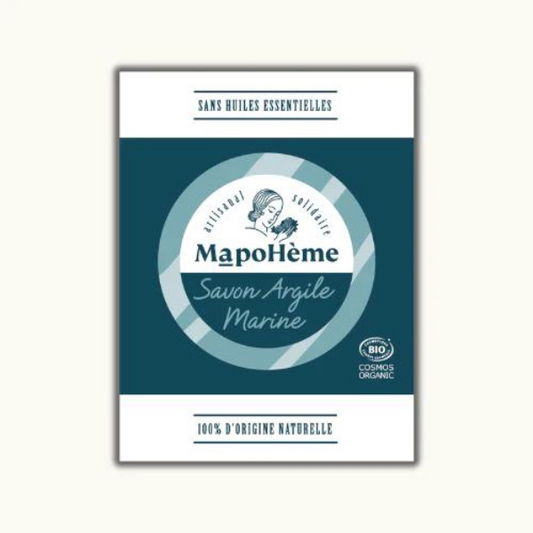 Mapohème -- Savon argile marine au sel de guérande - 100 g