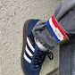 Serre pantalon bleu blanc rouge - 1