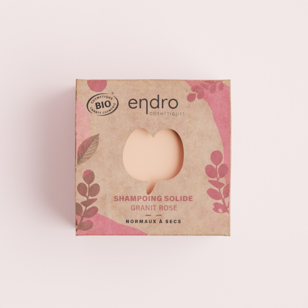Endro -- Shampoing solide granit rose - 85 g