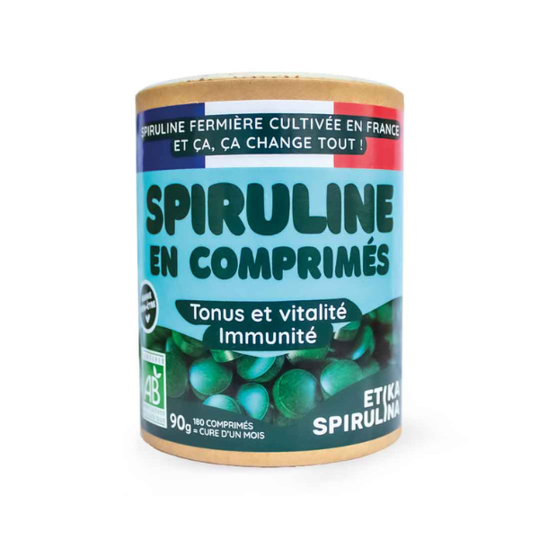 Spiruline bio en comprimés (1 mois de cure) - 1