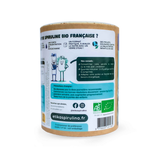 Spiruline bio en comprimés (1 mois de cure) - 2