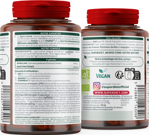 Spiruline bio (tonus, vitalité) - 2