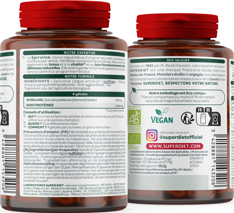 Spiruline bio (tonus, vitalité) - 2