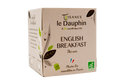 Tisanes Le Dauphin -- Thé noir bio english breakfast - 20 infusettes