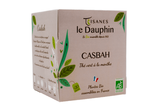 Tisanes Le Dauphin -- Thé vert bio casbah - 20 infusettes