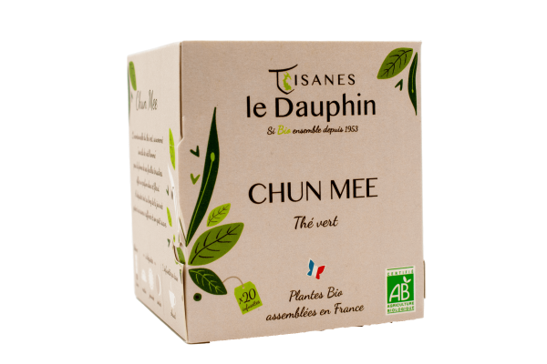 Tisanes Le Dauphin -- Thé vert bio chun mee - 20 infusettes