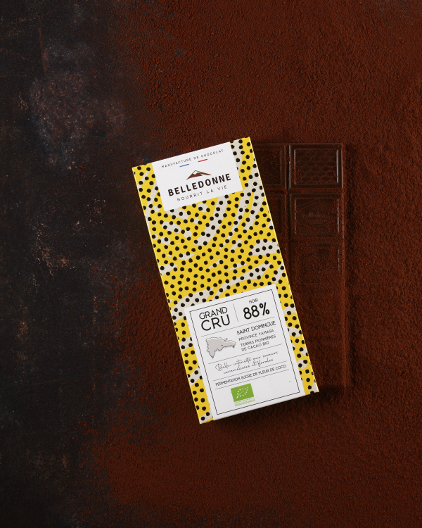 Tablette Grand Cru Chocolat noir 88% sucre coco  - 2