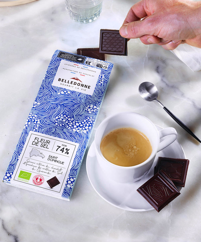 Tablette dégustation - chocolat noir 74% fleur de sel - 3