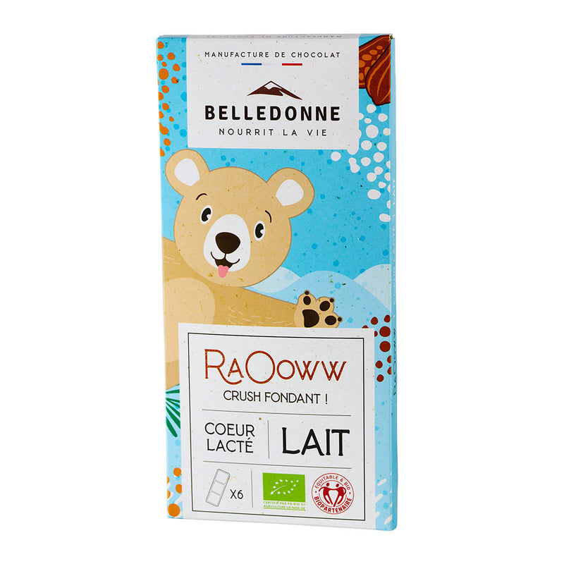 Tablette enfant - chocolat au lait coeur lacté - 1
