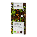 Tablette noir 74% amandes bio - 1