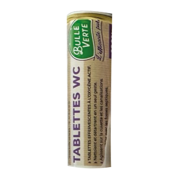 Bulle Verte -- Contre étiquette tablettes wc - x50