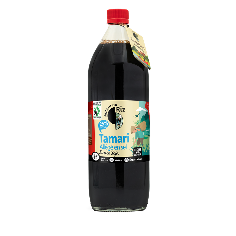 Tamari allégé en sel (bouteille réemployable) - 1
